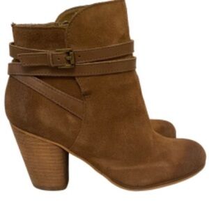 BP Bootie Boots Nordstrom Suede Distressed Leather